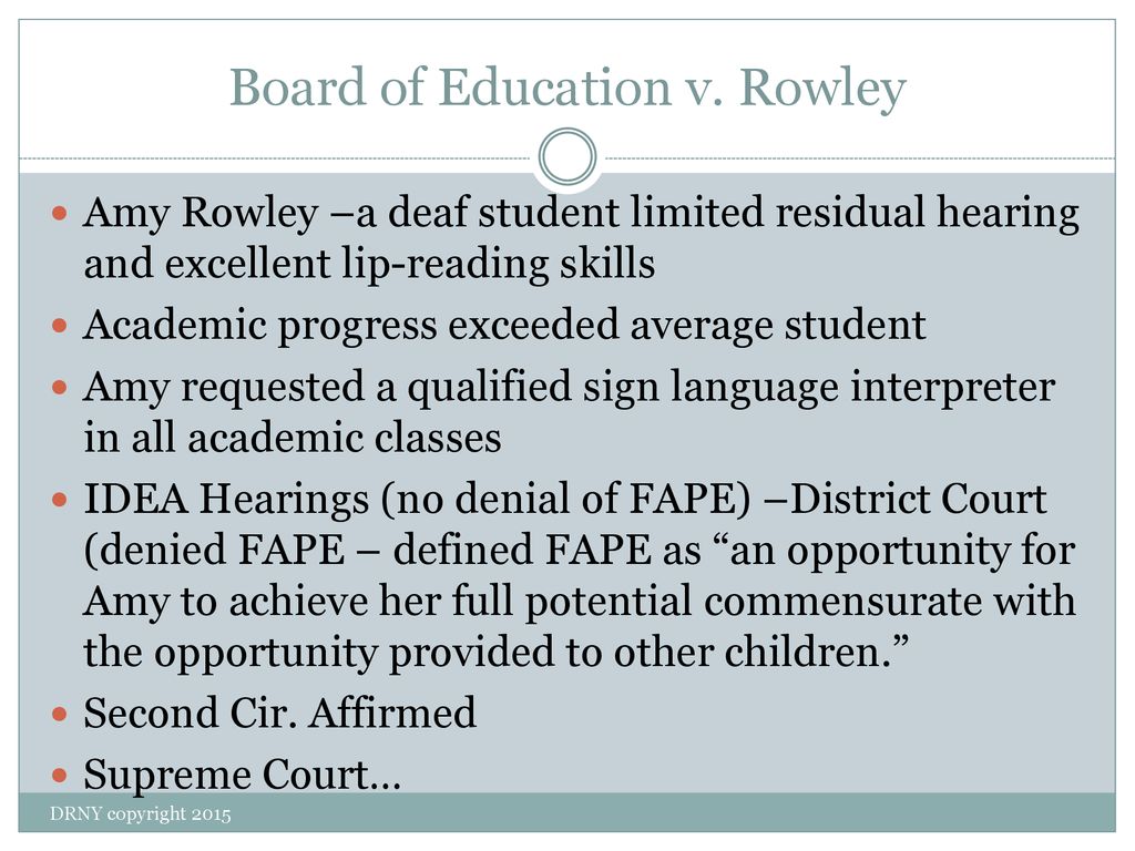 Free and Appropriate Public Education ppt download